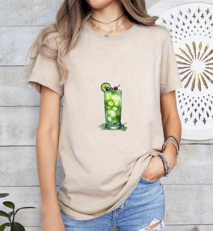 Zombie Cocktail Groom or Bride Cocktail Bar Shirt - Minimalist Aesthetic T-Shirt for Bachelor or Hen Party - Fun and Chic Design - Raiden Gate Design